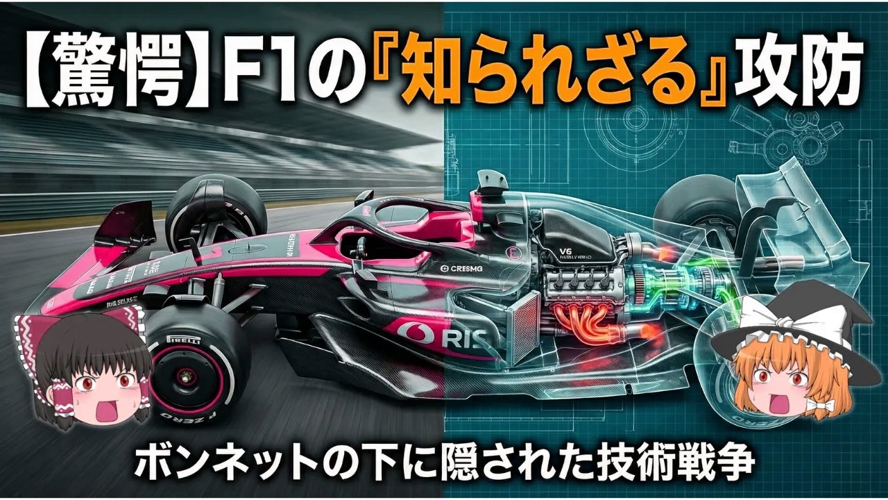 【F1の技術戦争】エンジニアが『合法と違法』の境界線を攻めるための『法解釈』の仕組みを徹底解説！【ゆっくり解説】【車の技術】