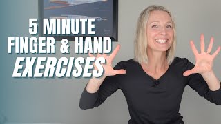 5 Minute Finger and Hand Stiffness Exercise Routine for Both Hands: No Equipment Required