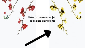 How to make an object look gold using gimp