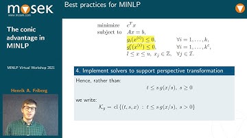 The conic advantage in MINLP | MOSEK
