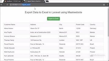 Export data to excel in laravel 5.8 using maatwebsite
