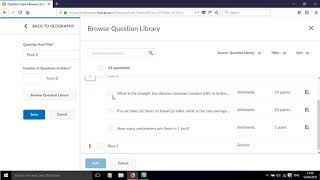 How to build a test in Brightspace