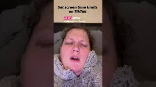 TikTok is toxic so l've set screen time lint is for at least 5 days