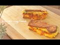 KIMCHI EGG TOAST | Making One Pan Korean Street Food Toast Sandwich At Home 🏡 Cook With Me✨