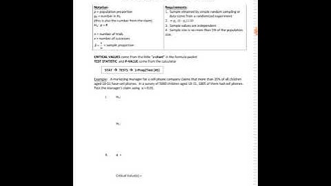 10.2 Hypothesis Tests for a Population Proportion