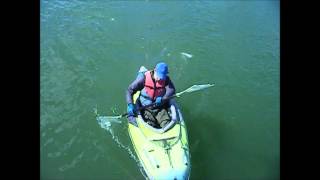 Celebrity Shearwater paddle prototype testing on River Lech Profile