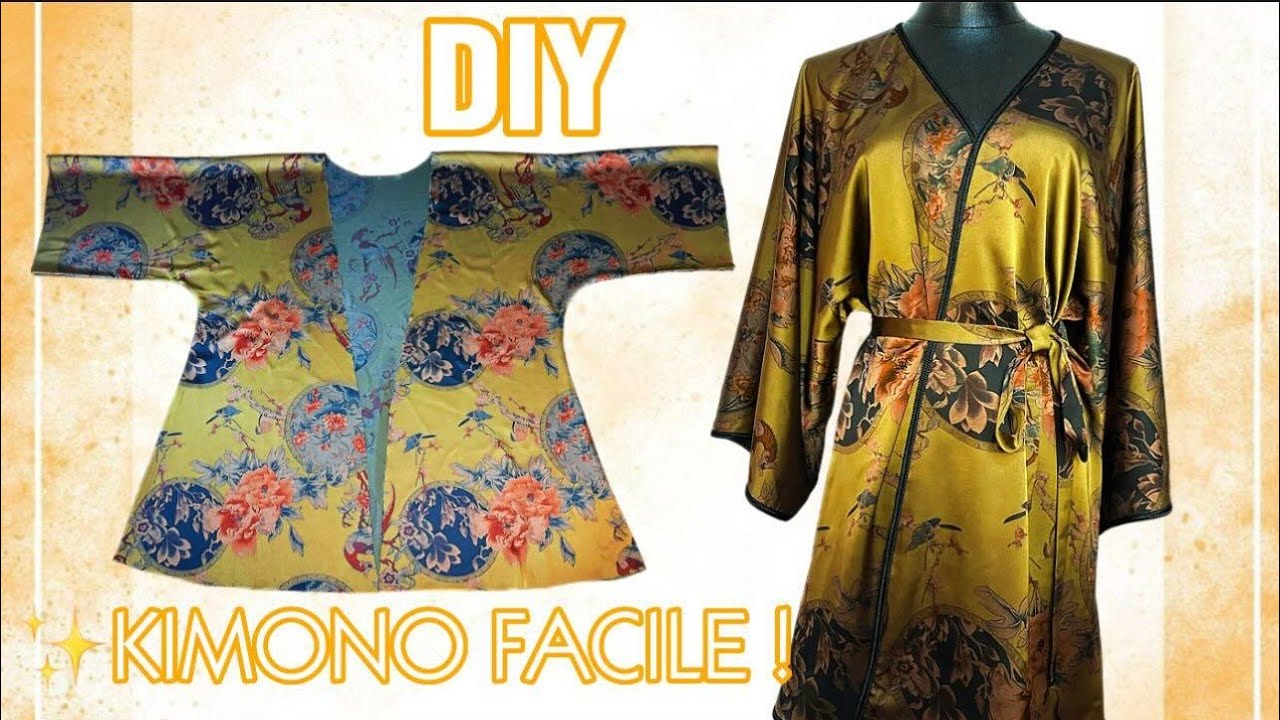DIY|| Meilleure Méthode Pour Faire UN KIMONO 👘 super FACILE||TUTO