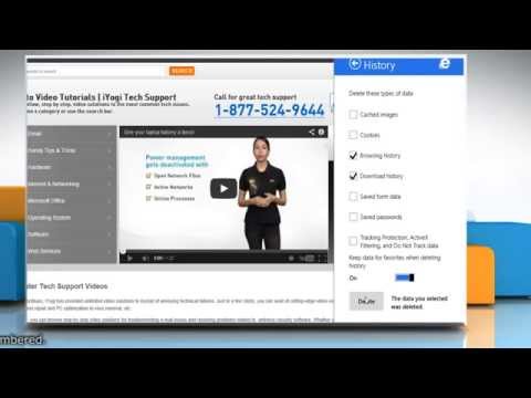 How to clear history in Internet Explorer® 11 in Windows® 8.1
