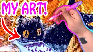 ✨Turning MY ART into a DIAMOND PAINTING!✨(Satisfying!)✨