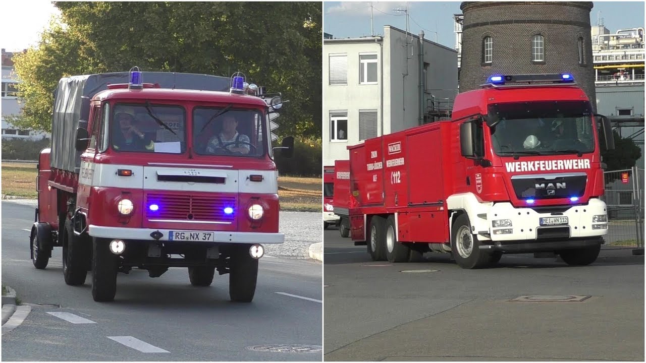 Einsatzfahrten Großübung Wacker Chemie AG Nünchritz 20.09.2018