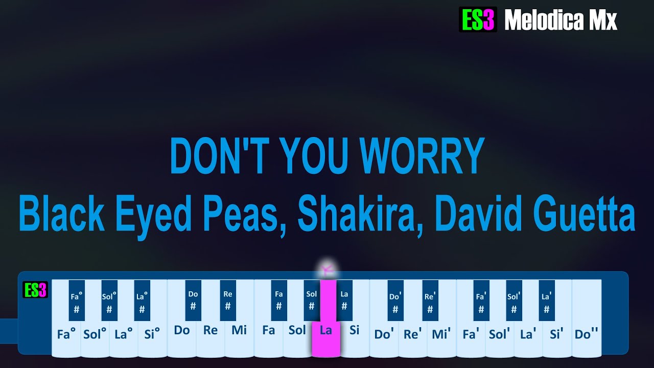 DON'T YOU WORRY Black Eyed Peas, Shakira, David Guetta Melodica Con
