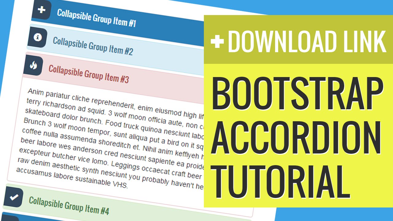 How to create and style Bootstrap Accordion