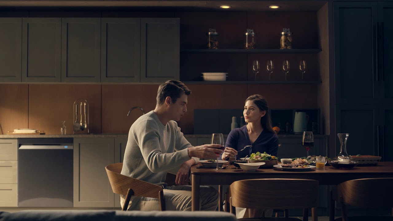 Samsung DW80R9950UG/DW80R9950US Dishwasher Aqua Blast - YouTube