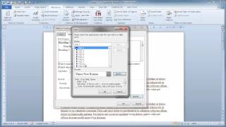 Microsoft Word - Heading formatting and table of contents