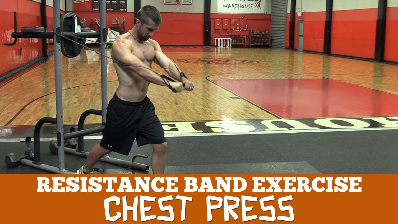 How to do a Band Chest Press YouTube