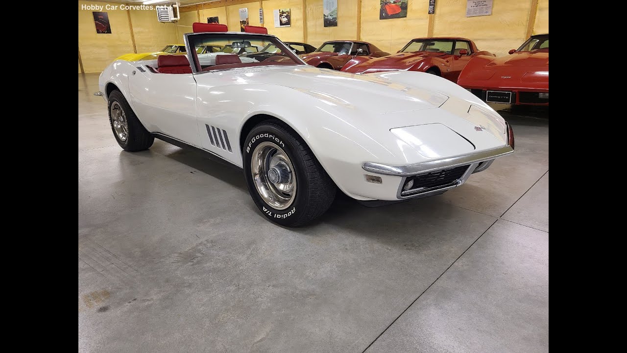 1968 White Corvette Red Interior 4spd For Sale YouTube