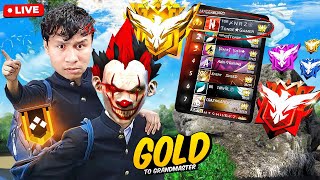 Dominating Top 1 Grandmaster V Badge Lobby with Tonde Gamer  ❤ Free Fire Live