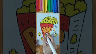 Celebrity Pop Corn Coloring #short #coloring #shorts Wealth