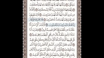 سورة يس 71-77 مكتوبة مكررة