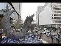 東京・日比谷に３メートルのゴジラ像