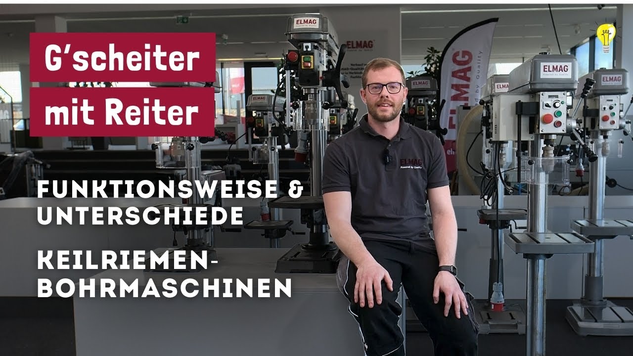 Unterschiede & Funktionsweise der ELMAG KBM Keilriemenbohrmaschinen | G’scheiter mit Reiter