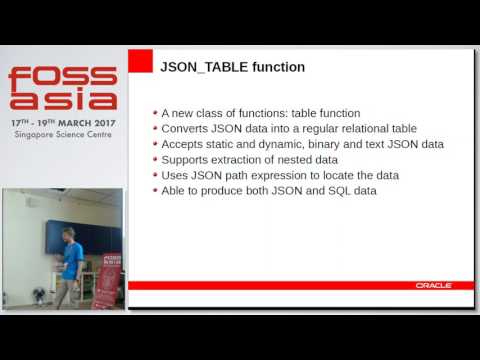 JSON support in MySQL - FOSSASIA 2017
