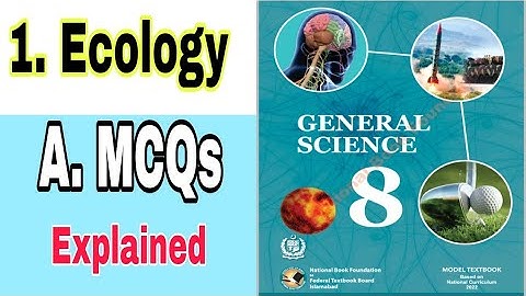 Class 8 Science Chapter 1 | Ecology | MCQs | question answer | exercise | SNC | NBF | ilmi darasgah