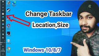 how to Change taskbar location | taskbar ko niche kaise laye screenshot 4