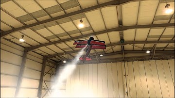 Hangar 9 Beast prop hanging in the Phoenix Flight Sim