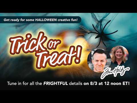 🎃 It's Coming... Trick or Treat?! 👀 Halloween Live Announcement with Tim Holtz and Heidi!