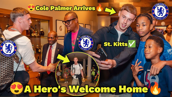 🔥Super Scenes😍A Hero’s welcome for Chelsea star Cole Palmer in St. Kitts🔥after club world cup