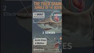 Tiger Shark: Ocean's Predator 🦈 | Amazing Facts | Hemant-animal-m1x #nature #wildlife #viral