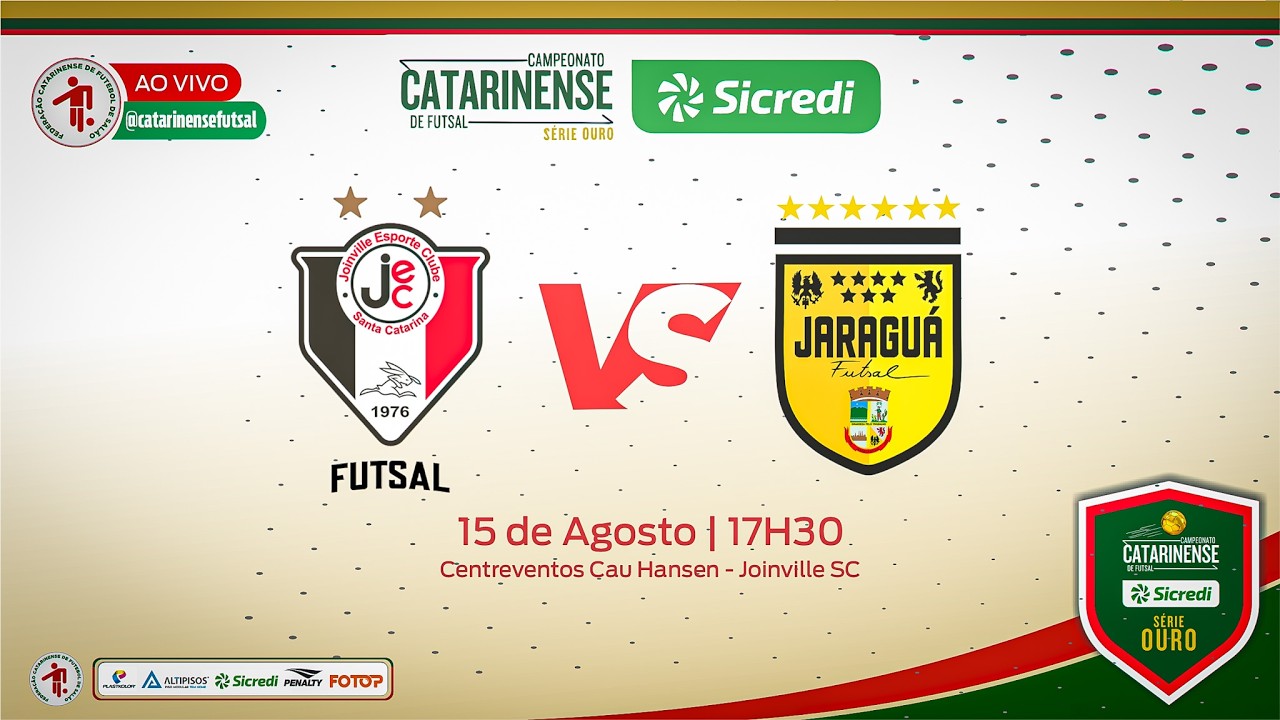 JOGO COMPLETO: JOINVILLE x JARAGUÁ | CATARINENSE SÉRIE OURO 2026 | 9ª RODADA