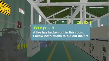 Fire Emergency in factory using Virtual Reality [VR] HTC Vive & Unity