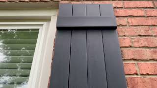 Vinyl Shutter With Hidden Fasteners