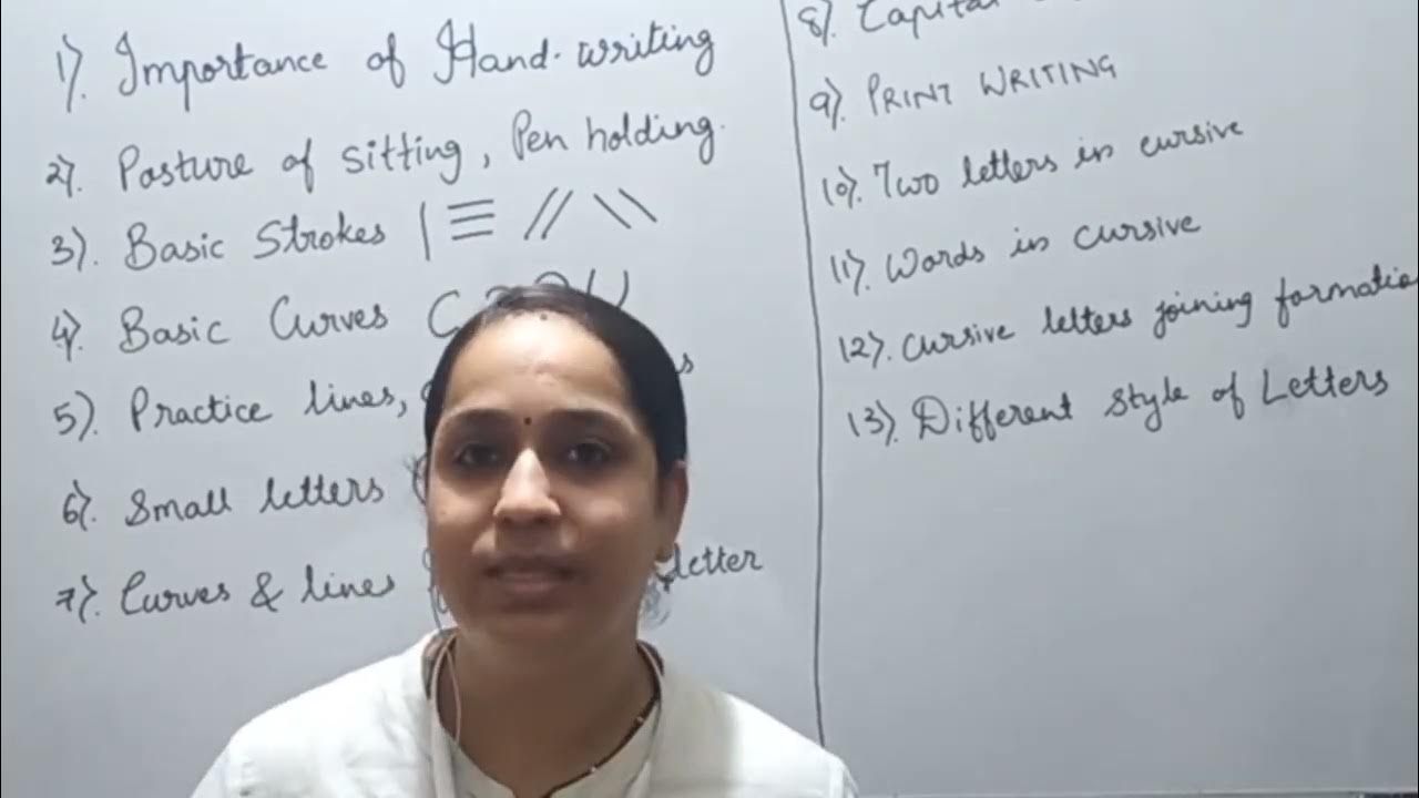 Basic of handwriting improvement course Tips for handwriting