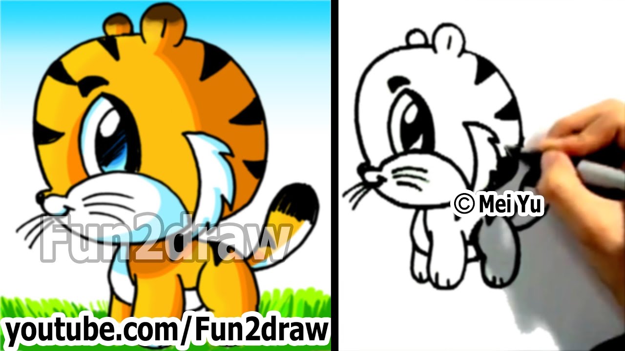 How do you draw a tiger?