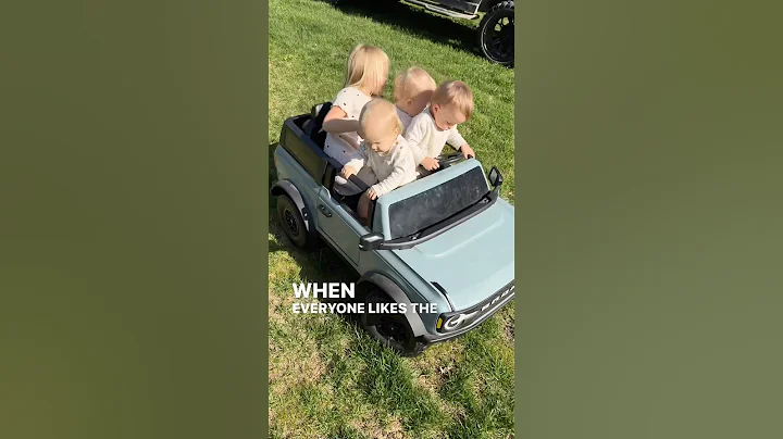 When everyone likes the same Toy! 🤣 #triplets #mom #dad #twins #cute