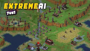 Can You Beat 7 AI Opponents with SUPERWEAPONS in Red Alert 2 ?