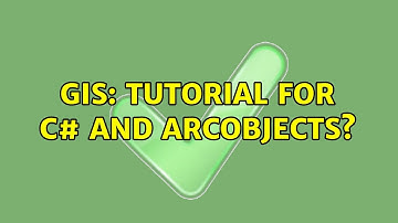 GIS: Tutorial for c# and ArcObjects?