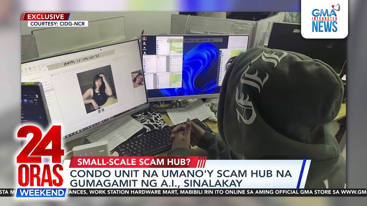“AI” scam hub busted in Mandaluyong condo unit | 24 Oras Weekend