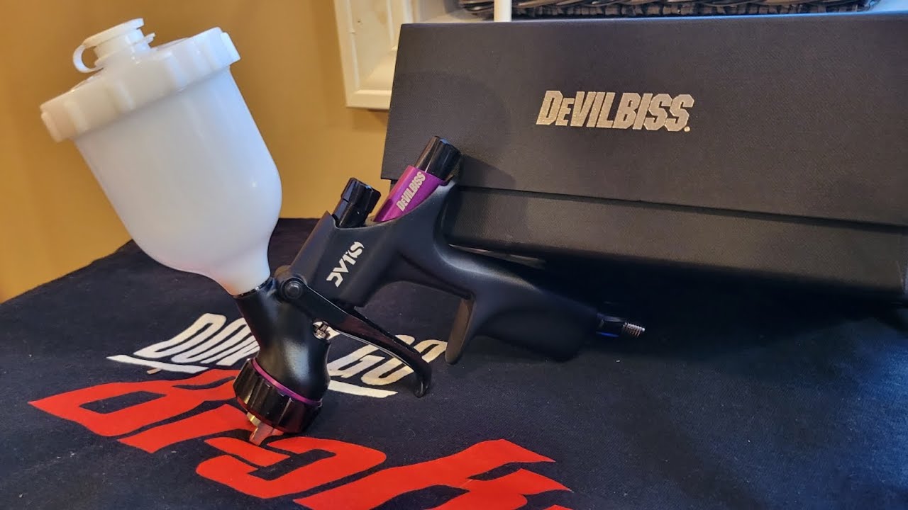 Devilbiss 704533 DV1S HVLP Detail Spot Repair Gravity Spray Gun 