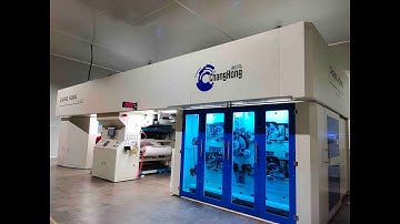 Gearless CI flexographic printing press full servo 4 color