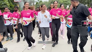 Hyderabad Turns Pink with PinkPowerRun | Glimpses of 10K, 5K & 3K Flag-Off Events | MeghaEngineering
