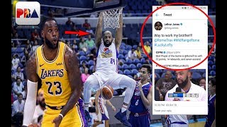 LEBRON JAMES nag SHOUTOUT sa TWITTER kay PBA IMPORT ROMEO TRAVIS