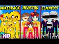 FAMILIA MIKECRACK vs FAMILIA INVICTOR vs FAMILIA ELMAYO97 LOS COMPAS en PK XD 🐸 SIMBA