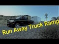 Ram 3500 Truck Stuck in the Runaway Truck Ramp