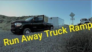 Ram 3500 Truck Stuck in the Runaway Truck Ramp