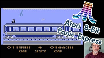 Atari 8-Bit Game Play, Panic Express