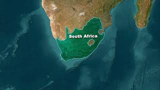 South Africa Free GeoLayer Map Animation